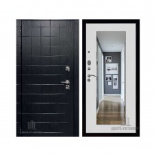 Взломостойкая ALBERO BLACK, цвет Альберо Блэк Рисунок грань, панель - Зеркало maxi цвет Белый сандал