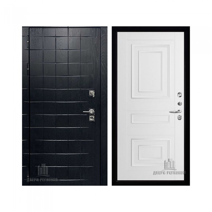 Взломостойкая ALBERO BLACK, цвет Альберо Блэк Рисунок грань, панель - 62001 цвет Белая Серена