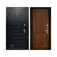 Взломостойкая ALBERO BLACK, цвет Альберо Блэк Рисунок грань, панель - Фоборг цвет Античный орех