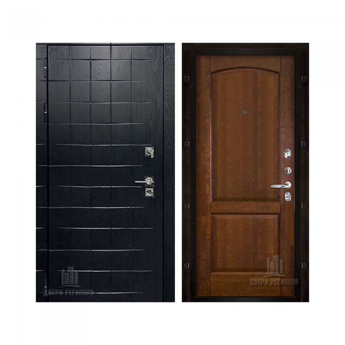 Взломостойкая ALBERO BLACK, цвет Альберо Блэк Рисунок грань, панель - Фоборг цвет Античный орех