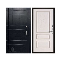 Взломостойкая ALBERO BLACK, цвет Альберо Блэк Рисунок грань, панель - Вена цвет Белая патина