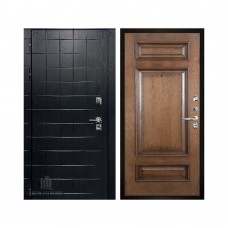 Взломостойкая ALBERO BLACK, цвет Альберо Блэк Рисунок грань, панель - Рим багет цвет Коньяк