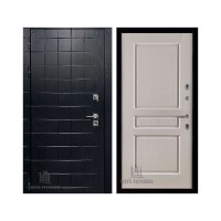 Взломостойкая ALBERO BLACK, цвет Альберо Блэк Рисунок грань, панель - Виктория цвет Эмаль слоновая кость