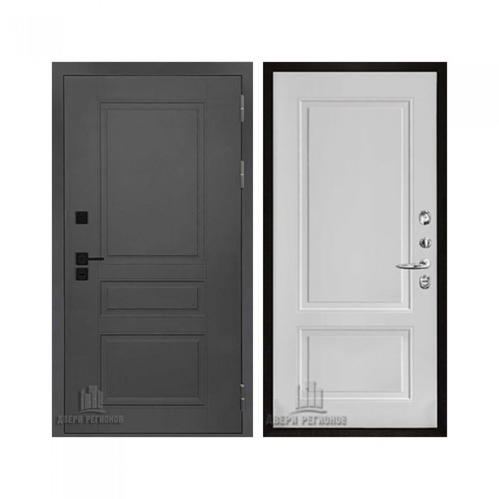 Взломостойкая SOLID, цвет cерый нубук soft, панель - lana (Лана) цвет Белый снег soft