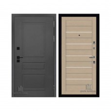 Взломостойкая SOLID, цвет cерый нубук soft, панель - light 2127 цвет Кремовый soft
