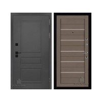 Взломостойкая SOLID, цвет cерый нубук soft, панель - light 2127 цвет Тортора soft