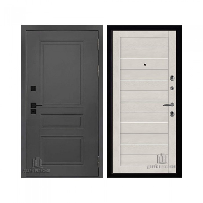 Взломостойкая SOLID, цвет cерый нубук soft, панель - light 2127 цвет Бьянка soft