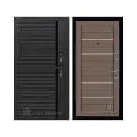 Президент Стайл, цвет Чёрная Мягкая Шагрень, панель - light 2127 цвет Тортора soft