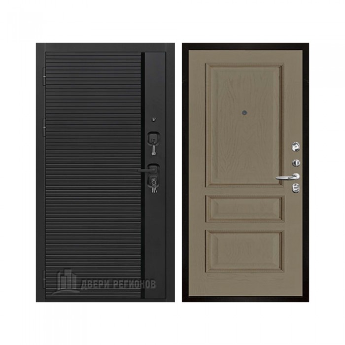 Президент Стайл, цвет Чёрная Мягкая Шагрень, панель - Вена цвет Нефрит