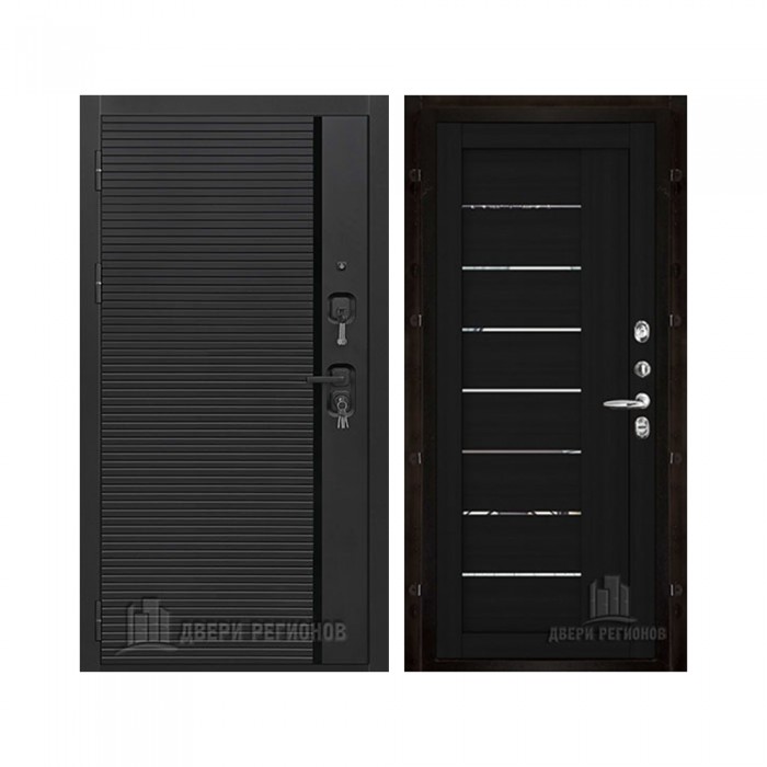 Президент Стайл зеркало, цвет Чёрная Мягкая Шагрень, панель - light 2110 (зеркало) цвет Шоко велюр