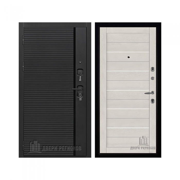 Президент Стайл зеркало, цвет Чёрная Мягкая Шагрень, панель - light 2127 цвет Бьянка soft