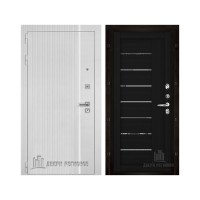 Президент Лайн Белый, цвет Белый матовый + белый пластик, панель - light 2110 (зеркало) цвет Шоко велюр