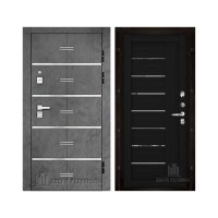 Флагман Z, цвет Бетон графит, панель - light 2110 (зеркало) цвет Шоко велюр