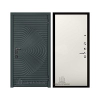 Уличная Малахит Термо, цвет Зеленый темный, панель - aurum цвет Магнолия гладкая (Tamburat 4100)