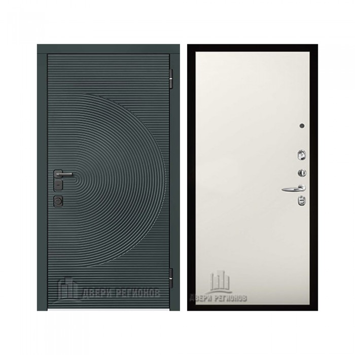 Уличная Малахит Термо, цвет Зеленый темный, панель - aurum цвет Магнолия гладкая (Tamburat 4100)