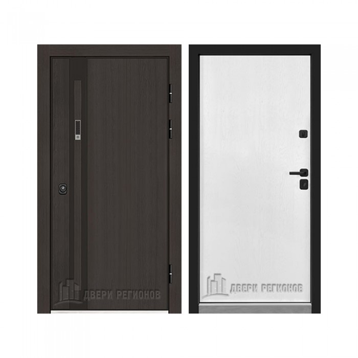 Уличная Элит Термо, цвет Темный дуб, панель - Элит цвет Дуб молочный