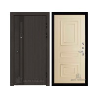 Дверь входная уличная Элит Термо, цвет Темный дуб, панель - 62001 цвет Керамик Серена