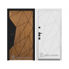 Уличная Композит Термо, цвет Тик, панель - Композит цвет МДФ эмаль белая (16 мм)