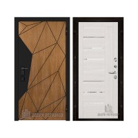 Уличная Композит Термо, цвет Тик, панель - light 2110 (зеркало) цвет Капучино велюр