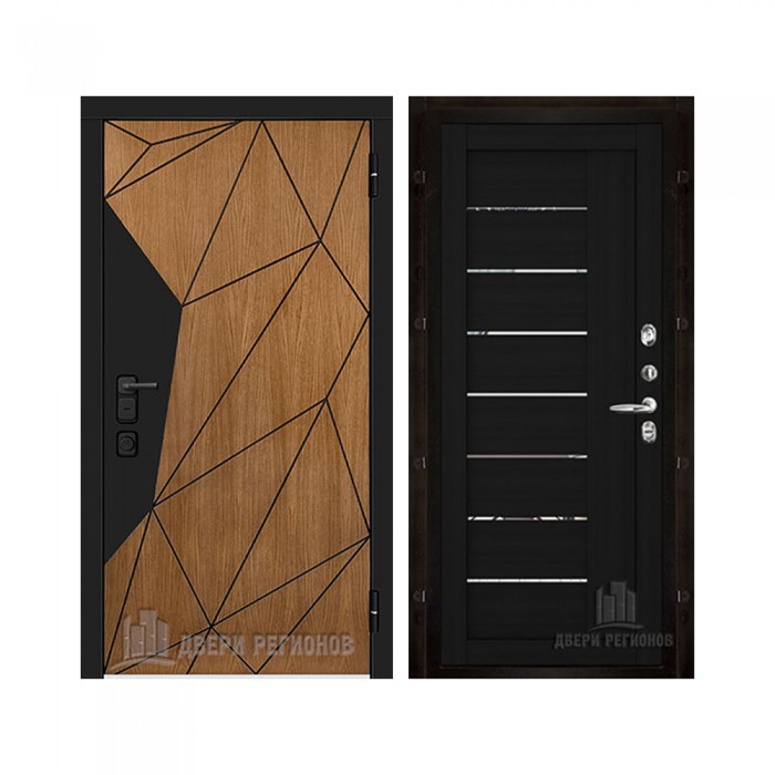 Уличная Композит Термо, цвет Тик, панель - light 2110 (зеркало) цвет Шоко велюр