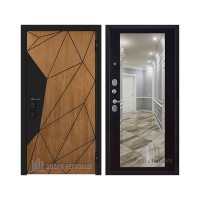 Уличная Композит Термо, цвет Тик, панель - Зеркало maxi цвет Венге