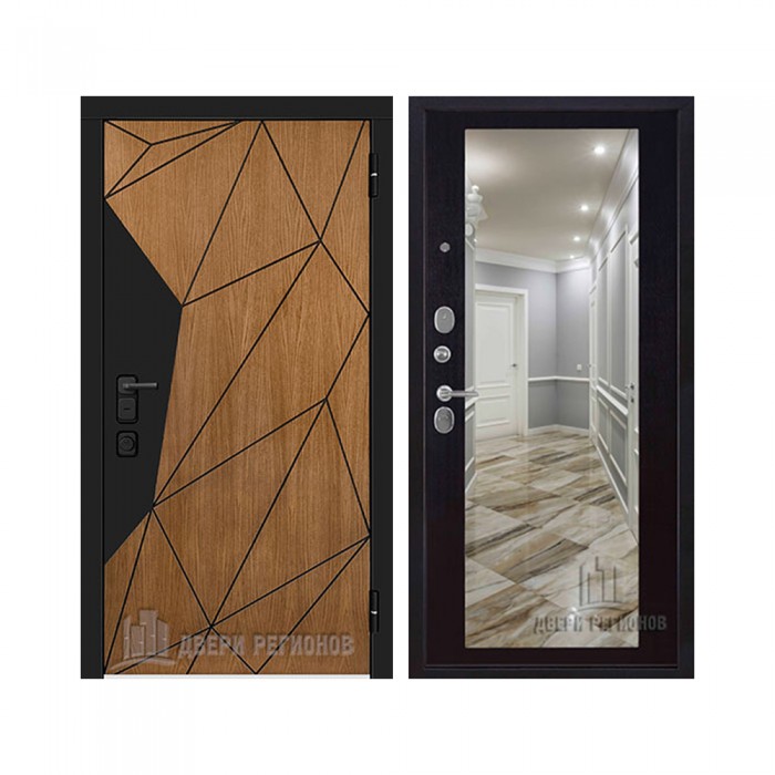 Уличная Композит Термо, цвет Тик, панель - Зеркало maxi цвет Венге