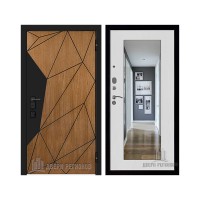 Уличная Композит Термо, цвет Тик, панель - Зеркало maxi цвет Белый сандал