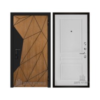 Уличная Композит Термо, цвет Тик, панель - Турин цвет Эмаль белая