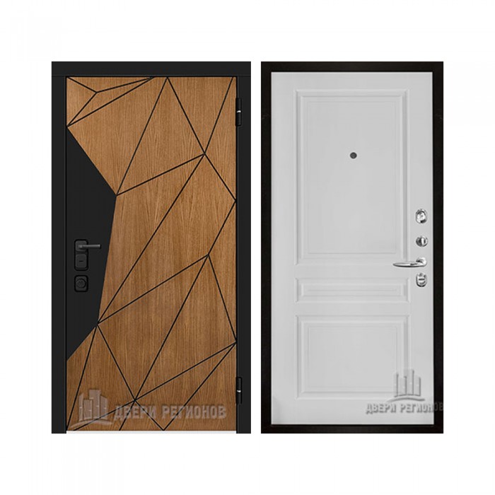 Уличная Композит Термо, цвет Тик, панель - Турин цвет Эмаль белая