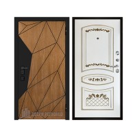 Уличная Композит Термо, цвет Тик, панель - Алина цвет Эмаль белая/Патина золото