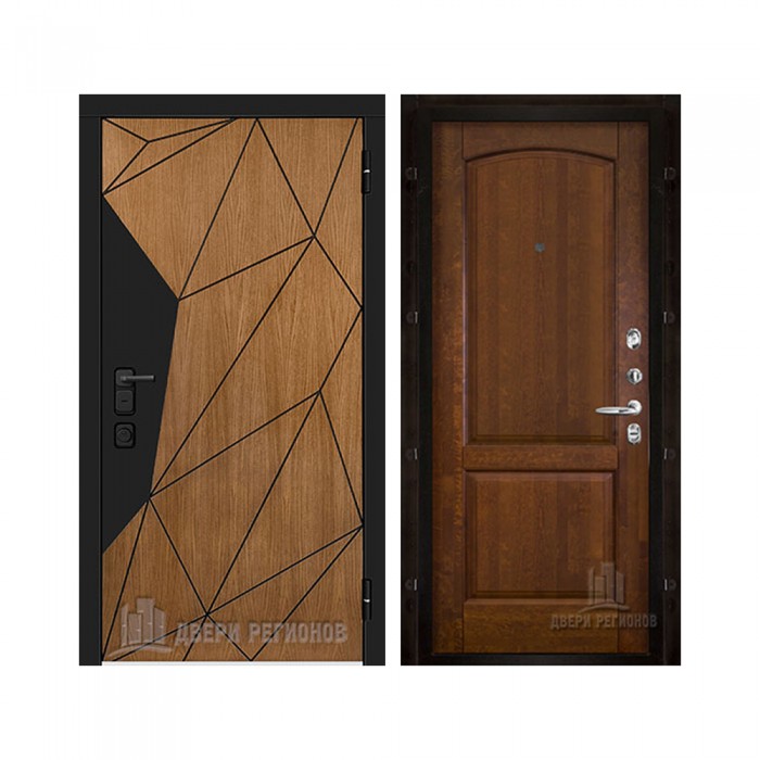 Уличная Композит Термо, цвет Тик, панель - Фоборг цвет Античный орех