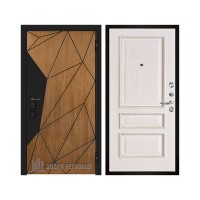 Уличная Композит Термо, цвет Тик, панель - Вена цвет Белая патина