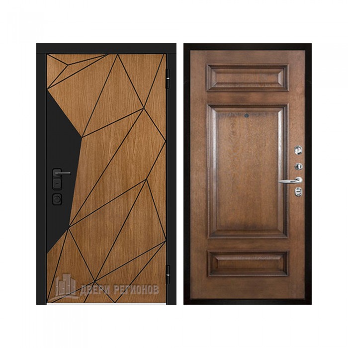 Уличная Композит Термо, цвет Тик, панель - Рим багет цвет Коньяк