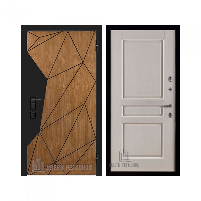 Уличная Композит Термо, цвет Тик, панель - Виктория цвет Эмаль слоновая кость