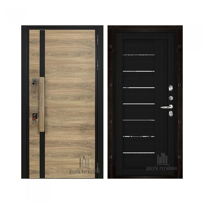 Уличная Royal Nord (Роял Норд), цвет Дуб, панель - light 2110 (зеркало) цвет Шоко велюр