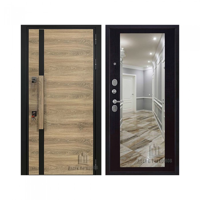 Уличная Royal Nord (Роял Норд), цвет Дуб, панель - Зеркало maxi цвет Венге