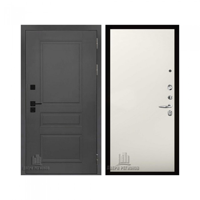 Взломостойкая SOLID, цвет cерый нубук soft, панель - aurum цвет Магнолия гладкая (Tamburat 4100)