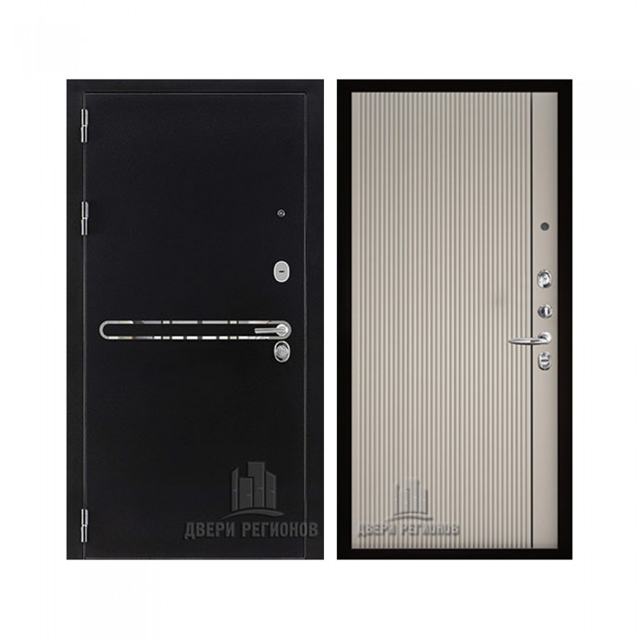 Президент S1Z, цвет Графит с блестками антик, панель - Лайн 1 цвет Галечный серый