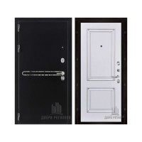 Президент S1Z, цвет Графит с блестками антик, панель - Багет 32 цвет Эмаль белая/Патина серебро