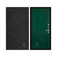 Quadro (Квадро), цвет Бетон графит темный 10 мм, панель - decanto цвет Зеленый бархат