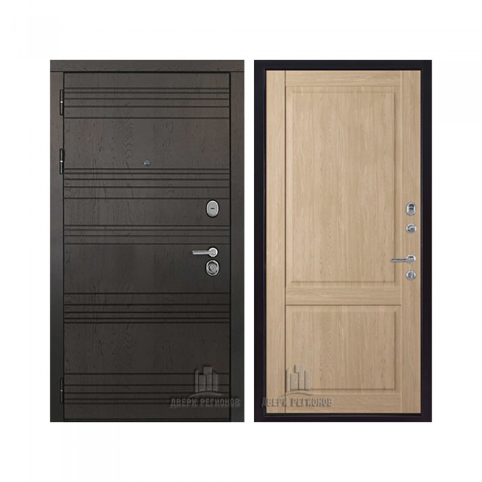 Министр со сменными панелями, цвет Горький шоколад, панель - Нова цвет Дуб натуральный