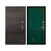 Министр со сменными панелями, цвет Горький шоколад, панель - decanto цвет Зеленый бархат