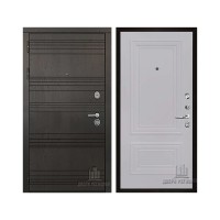 Министр со сменными панелями, цвет Горький шоколад, панель - Престиж 1-2 цвет Серый шелк