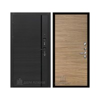 Президент Стайл, цвет Чёрная Мягкая Шагрень, панель - tamburat 4100 цвет Дуб Мадейра