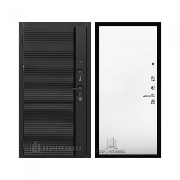 Президент Стайл зеркало, цвет Чёрная Мягкая Шагрень, панель - tamburat 4100 цвет Панель под покраску