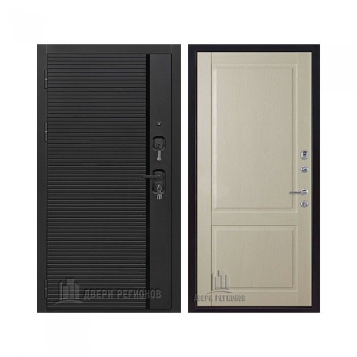 Президент Стайл зеркало, цвет Чёрная Мягкая Шагрень, панель - Нова цвет Серена керамик