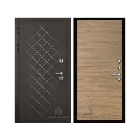 Президент Люкс зеркало, цвет Горький шоколад, панель - tamburat 4100 цвет Дуб Мадейра