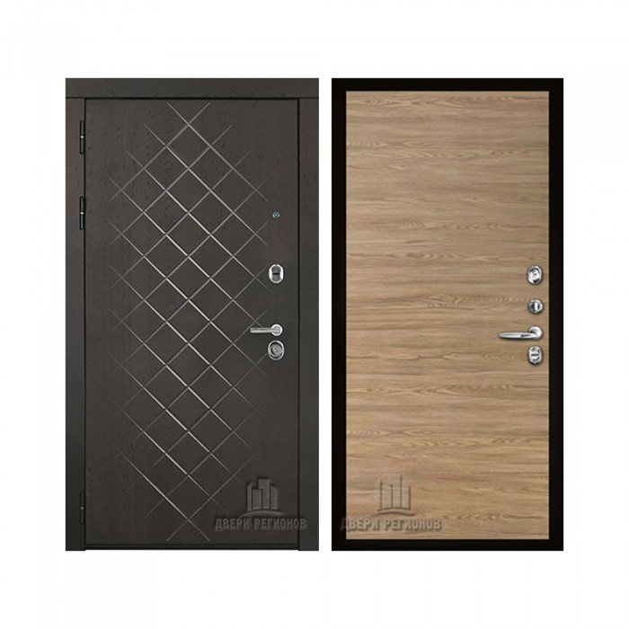 Президент Люкс зеркало, цвет Горький шоколад, панель - tamburat 4100 цвет Дуб Мадейра