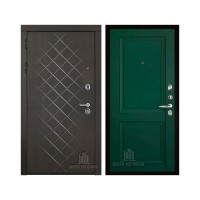 Президент Люкс зеркало, цвет Горький шоколад, панель - decanto цвет Зеленый бархат