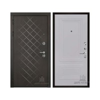 Президент Люкс зеркало, цвет Горький шоколад, панель - Престиж 1-2 цвет Серый шелк